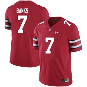 Men's Ohio State Buckeyes #7 Sevyn Banks Scarlet Nike NCAA College Football Jersey For Sale DWU0644OQ